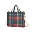 thumbnail image 7 of FORMRS Womens Corduroy Tote Bag Crossbody Shoulder Handbag with Pocket, Warm Tartan Mosaic, 7 of 7