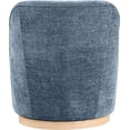thumbnail image 3 of Meridian Furniture Clarita Light Blue Chenille Fabric Swivel Accent Chair, 3 of 9