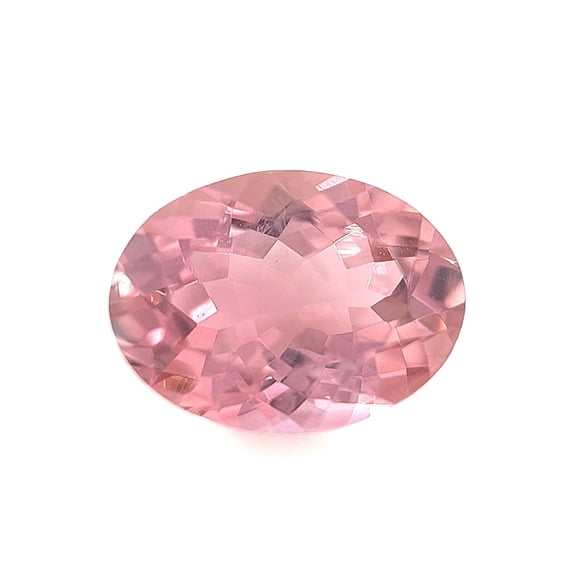 Certified Genuine 1 Carat Pink Tourmaline Oval Shape Mixed Cut 8x6 mm Loose Gemstone October Birthstone