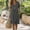 Gray, variant on Daily Dresses for Women V-Neck Short Sleeve Solid Midi Shift Dress Flowy Casual Beach Cotton Sundress with Pockets Black S