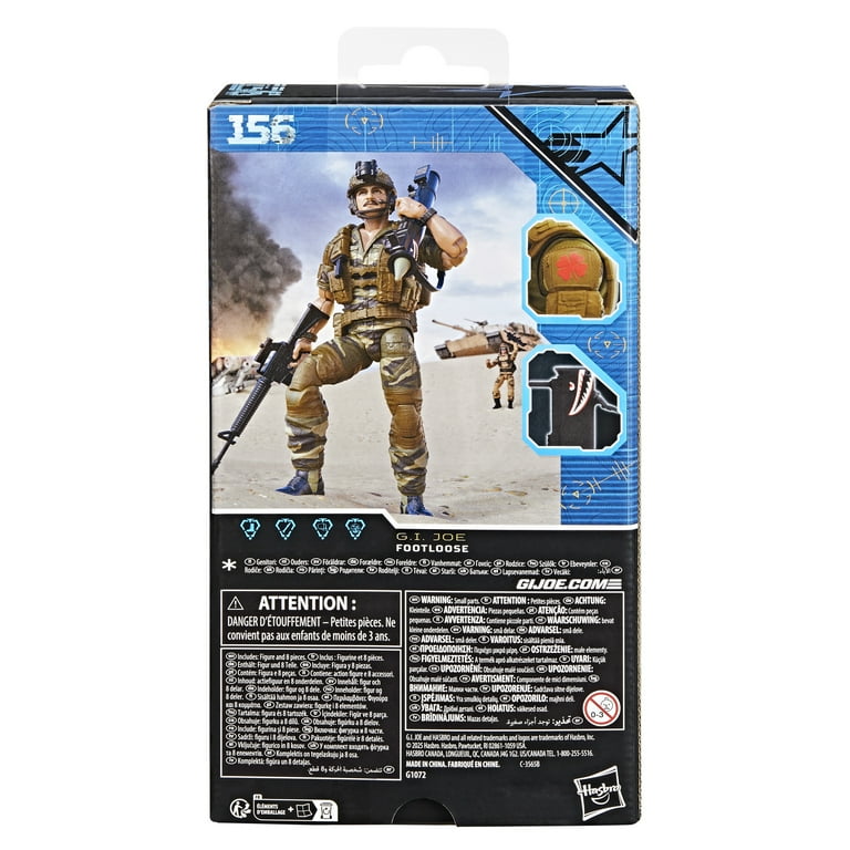 G.I. Joe Classified Series #156, Footloose, 6” Action Figure
