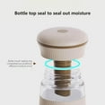 thumbnail image 4 of Glass Salt Shaker with Adjustable Dispenser, 1 Piece Beige Container with Sealed Lid for Spice Storage, Ideal for Kitchen Countertop Use and Cooking Enthusiasts,Vsgery, 4 of 9