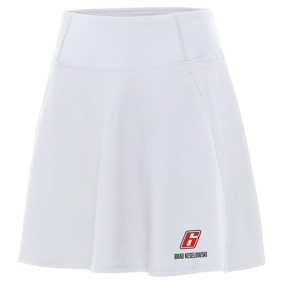 Women's Antigua  White Brad Keselowski Chip Skort