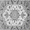 thumbnail image 1 of Ahgly Company Indoor Square Medallion Gray Traditional Area Rugs, 5' Square, 1 of 1
