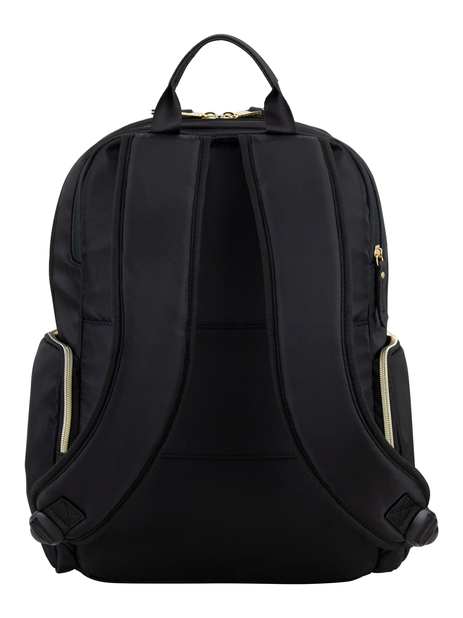 Eastsport Unisex Lauren 2.0 Backpack, Black/Gold