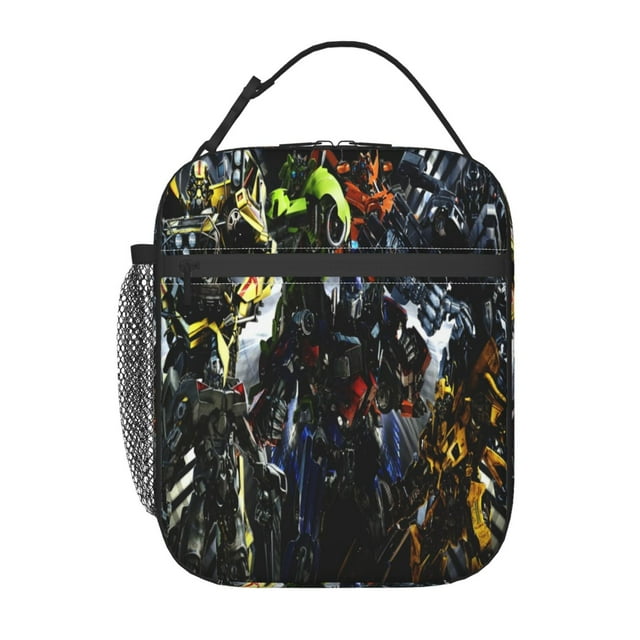 Bolsa de almuerzo Transformers, linda bolsa de almuerzo con aislamiento, contenedor de almuerzo reutilizable, bolsa de almuerzo térmica, bolsa de mano para picnic, viajes al aire libre