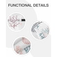 thumbnail image 5 of Nautical Ocean Sheer Curtains for Bedroom Living Room Window Tier Curtain 24 Inch Length, Rod Pocket Voile Drapes Kitchen Curtains Small Half Window 2 Panels Sea Turtle Starfish Coral Shell Seahorse, 5 of 5