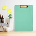 thumbnail image 6 of Coolnut Plain Green Solid Color Clipboard, Acrylic Standard A4 Letter Size Clip Board with Low Profile Clip for Office, Classroom, Doctor, Nurse and Teacher, 12.5"x9", 6 of 7