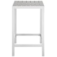 thumbnail image 2 of Modway Maine Outdoor Patio Bar Table in White Light Gray, 2 of 3
