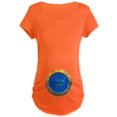 thumbnail image 1 of CafePress - Shark Porthole Maternity Dark T Shirt - Maternity Dark T-Shirt, 1 of 1