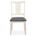 thumbnail image 3 of Furniture of America Arvin Modern Padded Seat Dining Chairs, White (Set of 2), 3 of 12