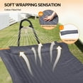 thumbnail image 6 of Zimtown Hammock Set, Heavy Duty Double Bar Frame with Quilted Bed & Bottom Storage Net, Gray & Black, 6 of 9