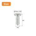thumbnail image 2 of Uxcell #12x3/4" Wood Screws, 25 Pack Phillips Self Tapping Screws 304 Stainless Steel, 2 of 5