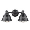 thumbnail image 3 of Golden Lighting Bartlett 2-light Vanity in Black Patina, 3 of 3