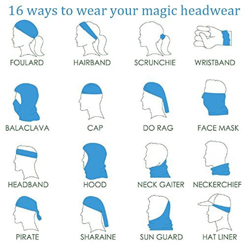 Magic Headwear Line Multicolored Outdoor Scarf Headbands Bandana Mask Neck Gaiter Head Wrap Mask Sweatband