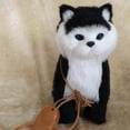 thumbnail image 4 of ZLight Jouet Animal en Peluche Électronique Réaliste Simulation Doux Adorable pour Chat Gris Noir 22x25cm, 4 of 6