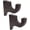 Brown, variant on 2 Pack Wooden Curtain Rod Brackets, Wood Brackets Curtain Rod Holder 3-1/2" Return Bracket for 2" Pole, for Hanging Drapes Home (Brown)