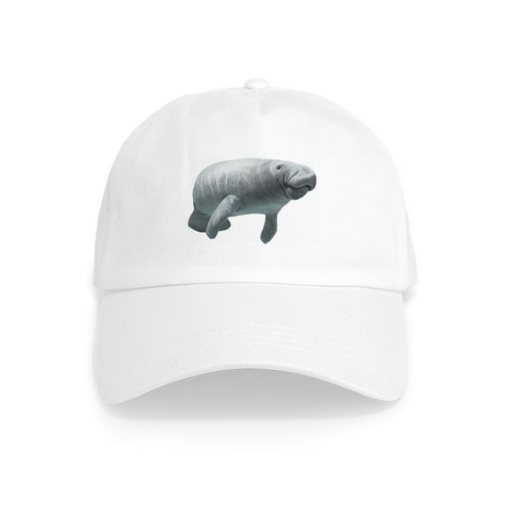 CafePress - Manatee Cap - Adjustable 100% Brushed Unisex Casual Cotton Baseball Cap, Beige, 1