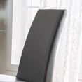 thumbnail image 4 of Furniture of America Duell Faux Leather Dining Chair in Gray (Set of 2), 4 of 5
