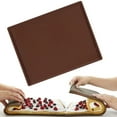 thumbnail image 4 of Silicone Baking Mat - Non Slip Silicone Baking Sheet, Non Stick Reusable Silicone Mats for Baking, Oven Liner, Easy to Clean, for Cookies, Roasted Veggies, Pizza & More(Brown), 4 of 7