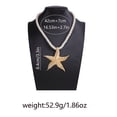 thumbnail image 6 of Terandius Starfish Jewelry Set for Women, Coastal Beach Necklace and Earrings Set, Ocean-Inspired Summer Vacation Jewelry, Minimalist Seaside Gift Set, 6 of 7