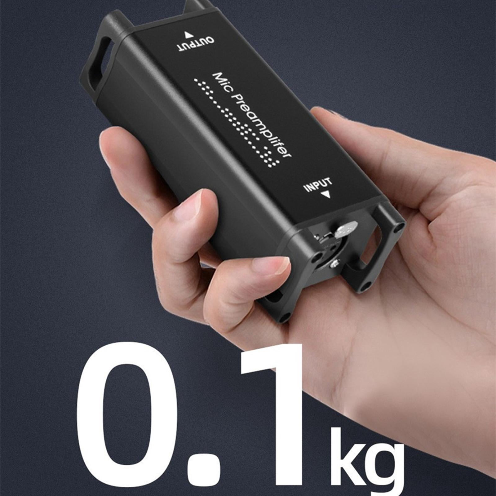 GUYUTING Classic Black Microphone Preamplifier for Boosting Quiet Instrument Sources Preamplifier