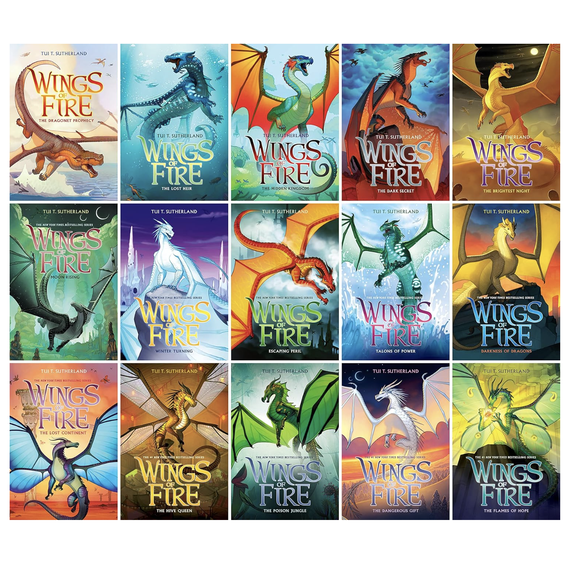 Wings of Fire 1-15 books set