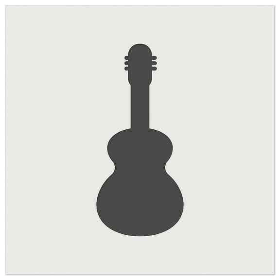 Guitar Solid DIY Cookie Wall Craft Stencil - 5.5 Inch