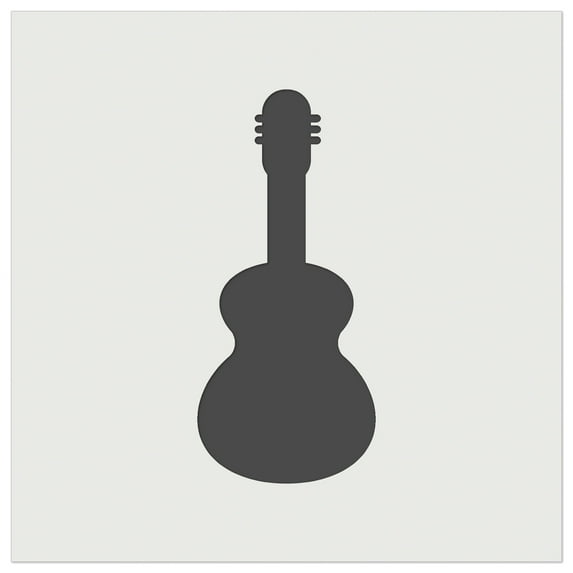 Guitar Solid DIY Cookie Wall Craft Stencil - 9.0 Inch