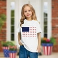 thumbnail image 2 of FamilyThread Kids America Flag 4th of July Shirt Toddler Kids Boys Girls Patriotic USA Shirt, Red White and Blue Tee Top, 2 of 8