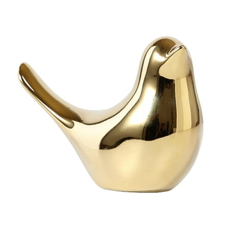 

Golden Ceramic Bird Ornaments Modern Minimalist Living Room Home Table Decorations Lighted Easter Decorations Bookshelf Statue President Bust Big Statues Camera Ornament