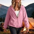 thumbnail image 6 of NominalSnug Womens Windbreaker Jacket Lightweight Full Zip up Long Sleeve Hooded Jacket with Pockets, 6 of 8