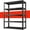 Black, variant on REIBII 72"H Storage Shelves Unit for Garage Heavy Duty 5 Tier Metal Shelving,White