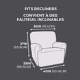 thumbnail image 3 of Housse de fauteuil inclinable extensible douce Soft Touch SmartFit, lavable à la machine, 3 of 6