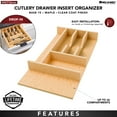 thumbnail image 5 of Rev-A-Shelf Natural Maple Right Size Utensil Drawer Insert, 10-1/4"x19-1/2, 5 of 11