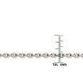 thumbnail image 4 of Sterling Silver 3.95mm Beveled Oval Cable Chain, 4 of 6
