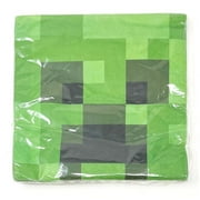 Minecraft Creeper Large Party Napkins - Pack of 16