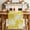 Yellow, variant on Orange Palm Trees Dining Table Runner, Summer Beach Tropical Farmhouse Washable Table Runners Kitchen Coffee Table Center Decor for Home Party Holiday Wedding 13 x 36 Inches