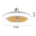 HMOONORY Ceiling Fan with Led Light E27 Switch Adjustable Modern