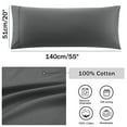 thumbnail image 6 of Unique Bargains 20"x 55" 1PC Envelope Closure Body Pillow Cover Dark Gray, 6 of 8