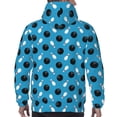 thumbnail image 7 of Picia Bowling Balls Pattern Casual Men's Hoodie - Lightweight Hooded Sweatshirt with Kangaroo Pocket, Comfortable Pullover for Everyday, Travel-X-Large, 7 of 7
