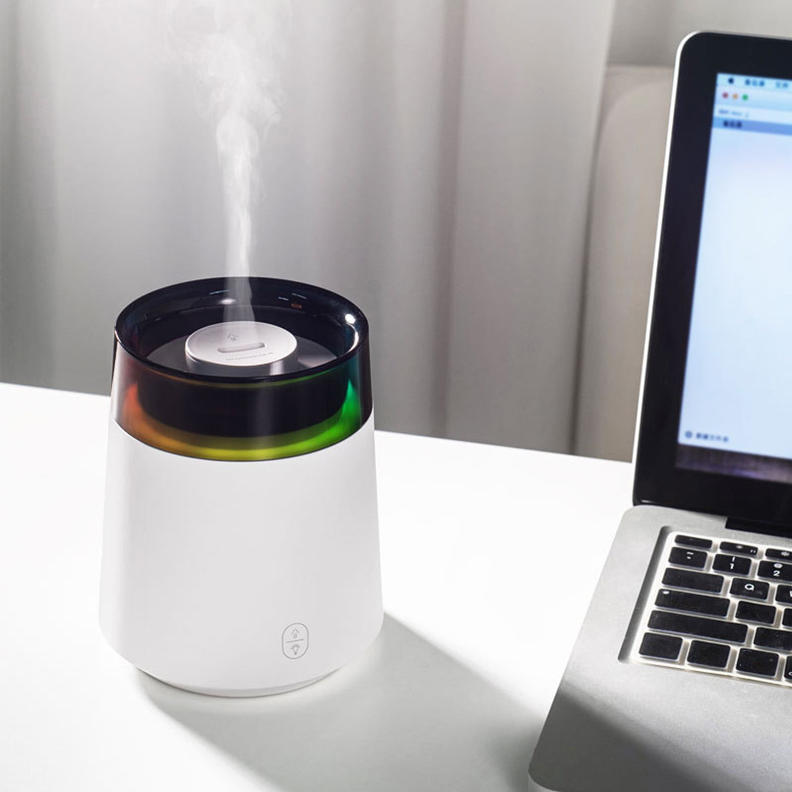 BOBOMOTI Humidifiers for Home Cool Mist Top-Fill Ultra-Quiet Humidistat for Baby Nursery Plants Aromatherapy Diffuser Clearance
