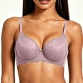 thumbnail image 2 of Njagoc3 Wireless Bras for Women Plus Size V Neck Lace Bowknot Fine Straps Everyday Comfortable Support Bra, 2 of 6