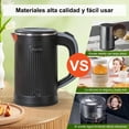 thumbnail image 3 of Tetera Electrica RYEWGRV Negro Acero Inoxidable Portátil 0.8 L 600 W, 3 of 7