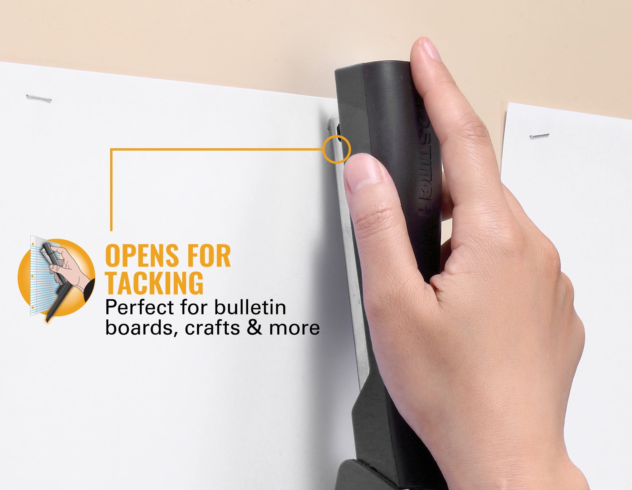 Bostitch Dynamo™ Stapler with Pencil Sharpener and Staple Remover, Gray