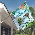 thumbnail image 5 of Welcome Bicycle Butterfly Floral House Flag Double Sized Spring Flower Yard Outdoor Decoration 28 x 40 inch, 5 of 6