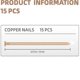 thumbnail image 3 of 15Pcs Copper Nails for Killing Trees Stump Root, 3.14 Inch Long Pure Copper Nails with Drill, Stump Removal Spikes, 3 of 5