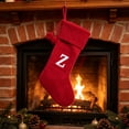 thumbnail image 5 of Christmas Stockings with Initials,16.5 Inches Large Knit Embroidered Letter Red White Christmas Stocking,Monogram Christmas Stocking for Famliy Holiday and Xmas Tree Fireplace (Letter Z), 5 of 7