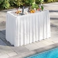 thumbnail image 4 of Costway 4 Foot Ice Cooler Folding Table Outdoor Portable Ice Bin Table with Large Sink, 4 of 10