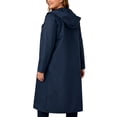 thumbnail image 2 of Ubon Women's Rain Coat Waterproof Raincoat Packable Rain Jacket Knee-length Casual Windbreaker Navy M, 2 of 10